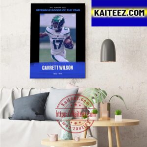 NFL Honors 2023 Offensive Rookie Of The Year Is Garrett Wilson Art Decor Poster Canvas