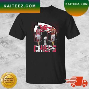 NFL Kansas City Chiefs Mahomes And Kelce Signatures T-shirt