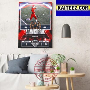 New Jersey Generals In The 2023 USFL College Draft Select Adam Korsak Art Decor Poster Canvas