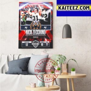 New Jersey Generals In The 2023 USFL College Draft Select LS Nick Zecchino Art Decor Poster Canvas