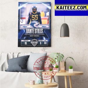 New Orleans Breakers In The 2023 USFL College Draft Select DL Dante Stills From West Virginia Football Art Decor Poster Canvas