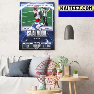 New Orleans Breakers In The 2023 USFL College Draft Select LB Isaiah Moore Art Decor Poster Canvas