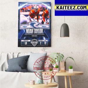 New Orleans Breakers In The 2023 USFL College Draft Select LB Noah Taylor From Virginia Football Art Decor Poster Canvas