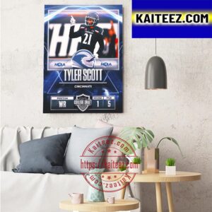 New Orleans Breakers In The 2023 USFL College Draft Select WR Tyler Scott Art Decor Poster Canvas
