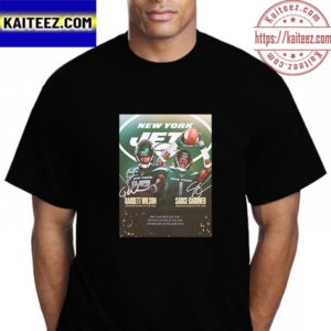 New York Jets Garrett Wilson And Sauce Gardner 2022 Rookies Of The Year Vintage T-Shirt