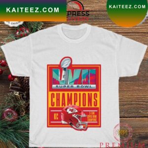 Official Kansas City Chiefs Helmet Super Bowl LVII Champions T-shirt