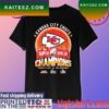 Official Kansas City Chiefs team name logo Super Bowl LVII Champions 2023 T-shirt