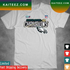 Official Philadelphia Eagles Super Bowl LVII Champions Trophy Collection T-Shirt