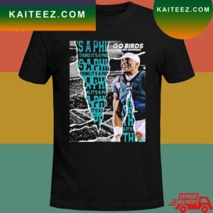 Official Philadelphia eagles go birds 2023 NFC champions T-shirt