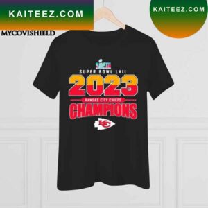 Official Super Bowl LVII 2023 Kansas City Chiefs Champions hot T-shirt