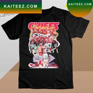 Official kansas City Chiefs with signatures T-shirt