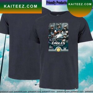 Official philadelphia eagles highland mint 20222023 NFC champions T-shirt