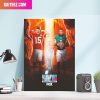 The Kelce Bowl Jason Sexy Batman Kelce vs Travis Big Yeti Kelce Philadelphia Eagles Kansas City Chiefs Super Bowl LVII Home Decor Poster-Canvas