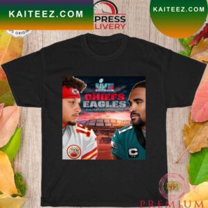 Patrick Chiefs vs Hurts eagles feb 12 T-shirt