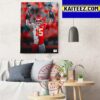 Patrick Mahomes 2 Super Bowls And 2 Regular Season MVPs With Kansas City Chiefs Art Decor Poster Canvas
