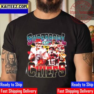 Patrick Mahomes And Kansas City Chiefs Champions NFL 2023 Super Bowl LVII Vintage T-Shirt