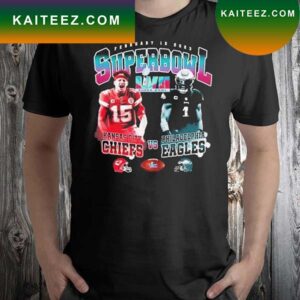 Patrick Mahomes Chiefs vs Eagles Super Bowl T-Shirt