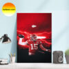 Travis Kelce Kansas City Chiefs Congratulations New Champion Of Super Bowl 2023 Signature Poster Canvas