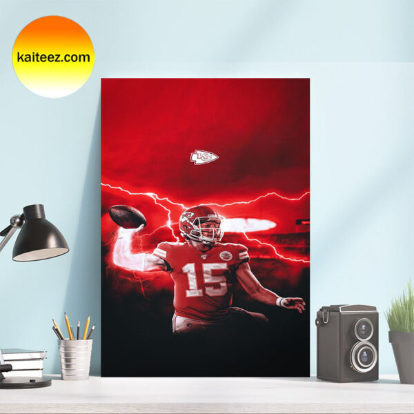 Patrick Mahomes Kansas City Chiefs Champion 2023 Super Bowl LVII Poster Canvas