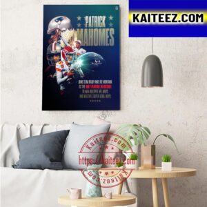 Patrick Mahomes Wins Multiple NFL MVPs And Super Bowl MVPs Art Decor Poster Canvas