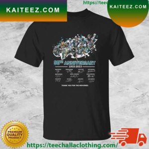 Philadelphia Eagles 90th Anniversary 1933-2023 Thank You For The Memories Signatures T-shirt