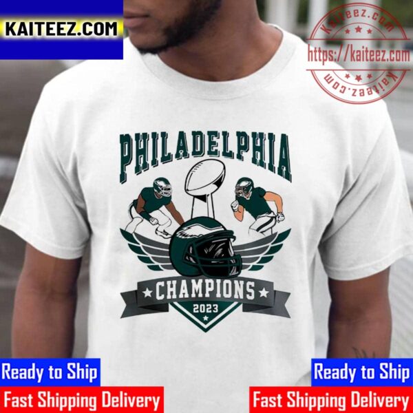 Philadelphia Eagles Are 2023 Super Bowl LVII Champions Eagle 2023 Go Eagles Vintage T-Shirt