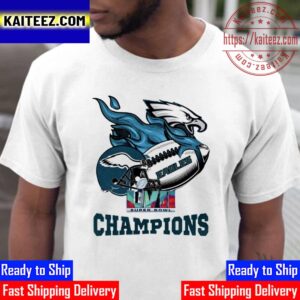 Philadelphia Eagles Champs 2023 Super Bowl LVII Champions Vintage T-Shirt