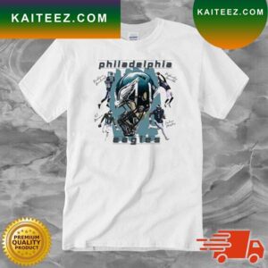 Philadelphia Eagles Super Bowl 2023 Signatures T-shirt