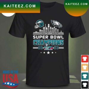 Philadelphia Eagles Super Bowl Champions 2023 Super Bowl LVII 2023 T-shirt