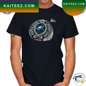 Philadelphia Eagles Super Bowl LVII Champions Ring Bounce T-Shirt