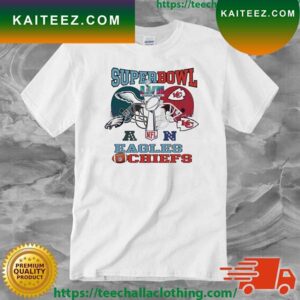 Philadelphia Eagles Vs Kansas City Chiefs Super Bowl LVII 2023 NFL T-shirt