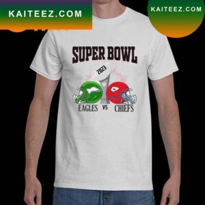 Philadelphia Eagles and Kansas City Chiefs Super Bowl 2023 T-shirt