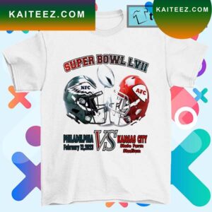 Philadelphia Eagles vs Kansas City Chiefs Super Bowl LVII 2023 T-shirt