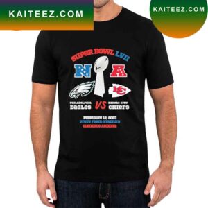 Philadelphia Eagles vs Kansas City Chiefs Super Bowl LVII 2023 t-shirt