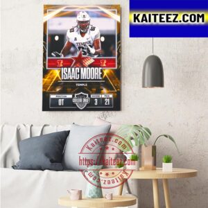Philadelphia Stars In The 2023 USFL College Draft Select OT Isaac Moore From Temple Football Art Decor Poster Canvas
