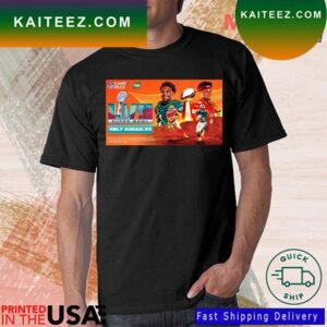 Philadelphia Vs Kansas On LVII Super Bowl Only Audso.99 T-Shirt