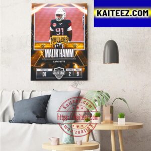 Pittsburgh Maulers In The 2023 USFL College Draft Select Malik Hamm Art Decor Poster Canvas