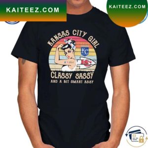 Premium Kansas city girl classy sassy and a bit smart assy vintage 2023 T-shirt