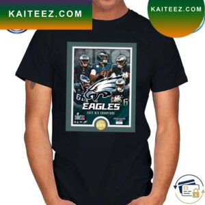 Premium Philadelphia eagles highland mint 2022 nfc champions team force bronze coin T-shirt