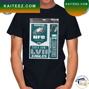 Premium Wincraft philadelphia eagles 2022 nfc champions three-pack T-shirt