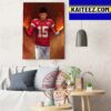 QB Kansas City Chiefs Patrick Mahomes II Is NFL MVP Again Art Decor Poster Canvas