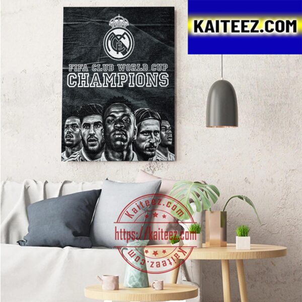 Real Madrid Are FIFA Club World Cup Champions Art Decor Poster Canvas