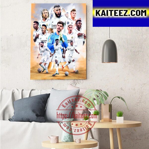 Real Madrid Are The 2022 FIFA Club World Cup Champions Art Decor Poster Canvas