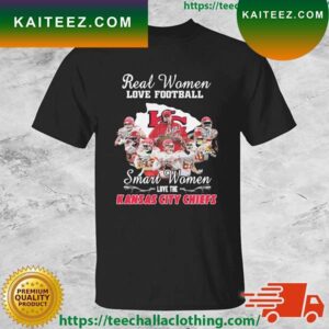 Real Women Love Football Smart Women Love The Kansas City Chiefs Super Bowl LVII Signatures T-shirt