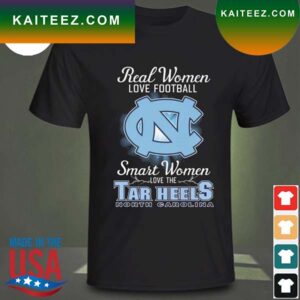 Real women love baseball smart women love the Carolina Tar Heels 2023 T-shirt