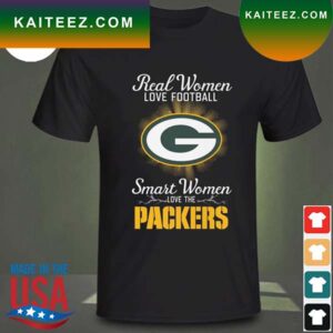 Real women love baseball smart women love the Green Bay Packers 2023 T-shirt