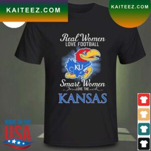 Real women love baseball smart women love the Kansas Jayhawks 2023 T-shirt