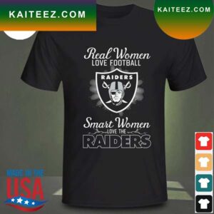 Real women love baseball smart women love the Las Vegas Raiders 2023 T-shirt