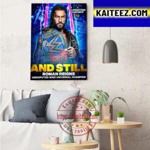 Roman Reigns remains WWE Universal Champion at Elimination Chamber 2023 Art Decor Poster Canvas