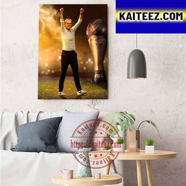 Sarina Wiegman Wins The Best FIFA Womens Coach 2022 Art Decor Poster Canvas